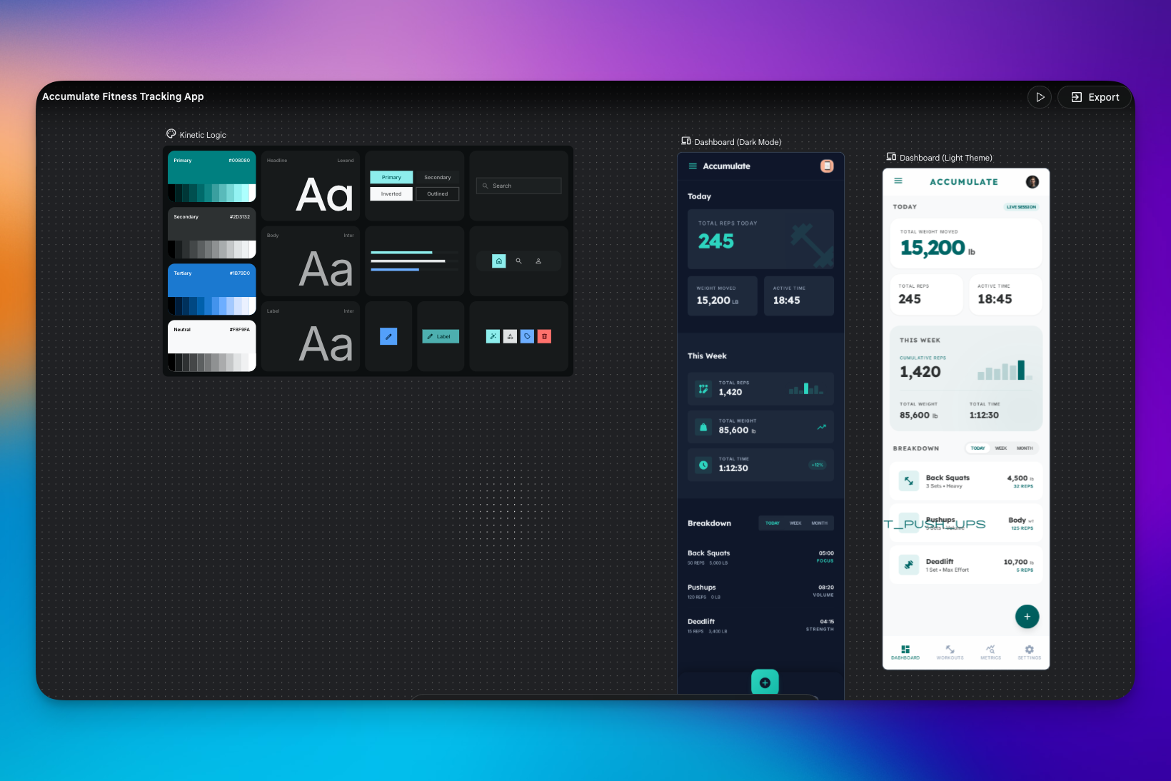 Screenshot of the Google Stitch-generated design mockup