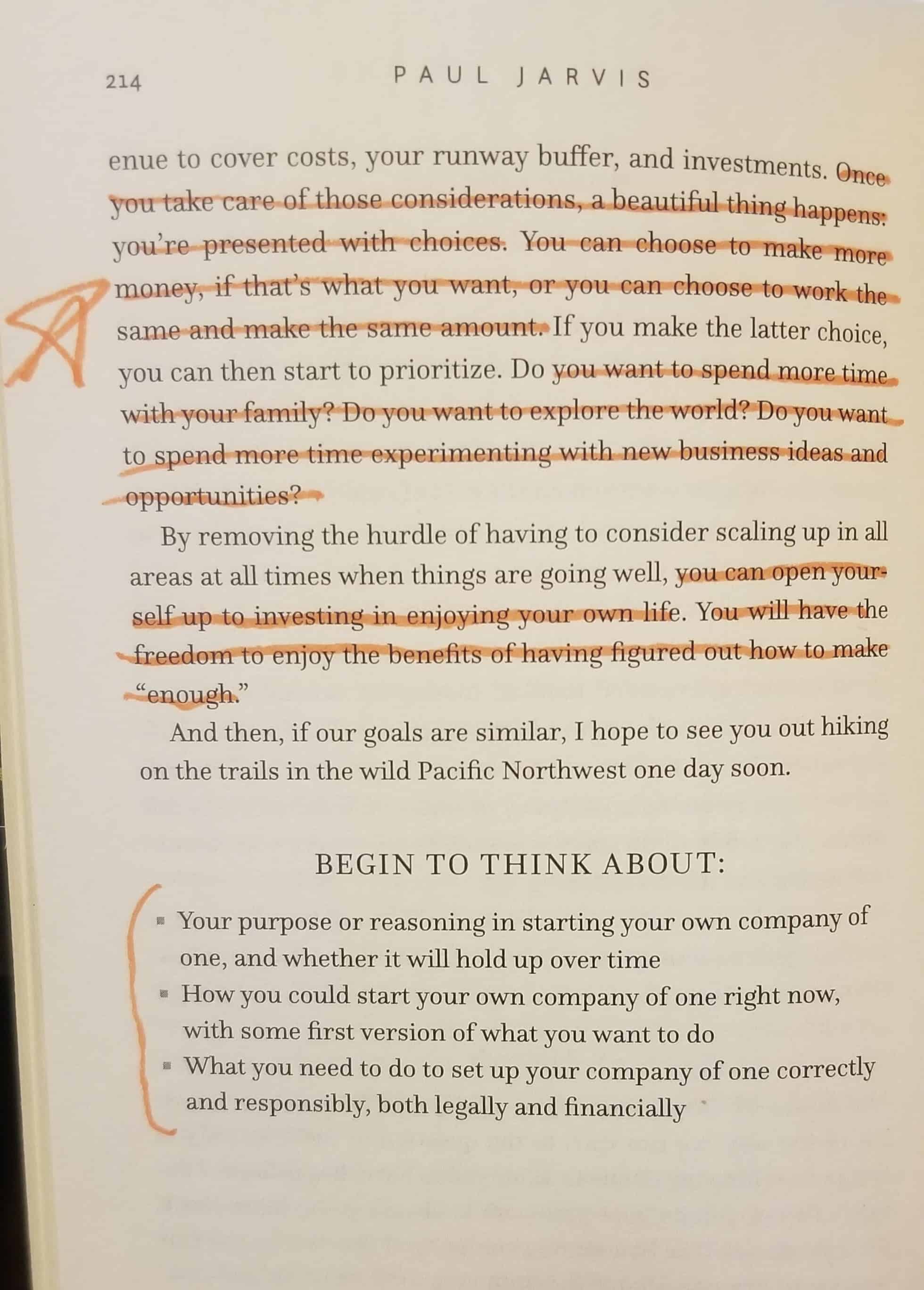 Caption of the book Company of One by Paul Jarvis