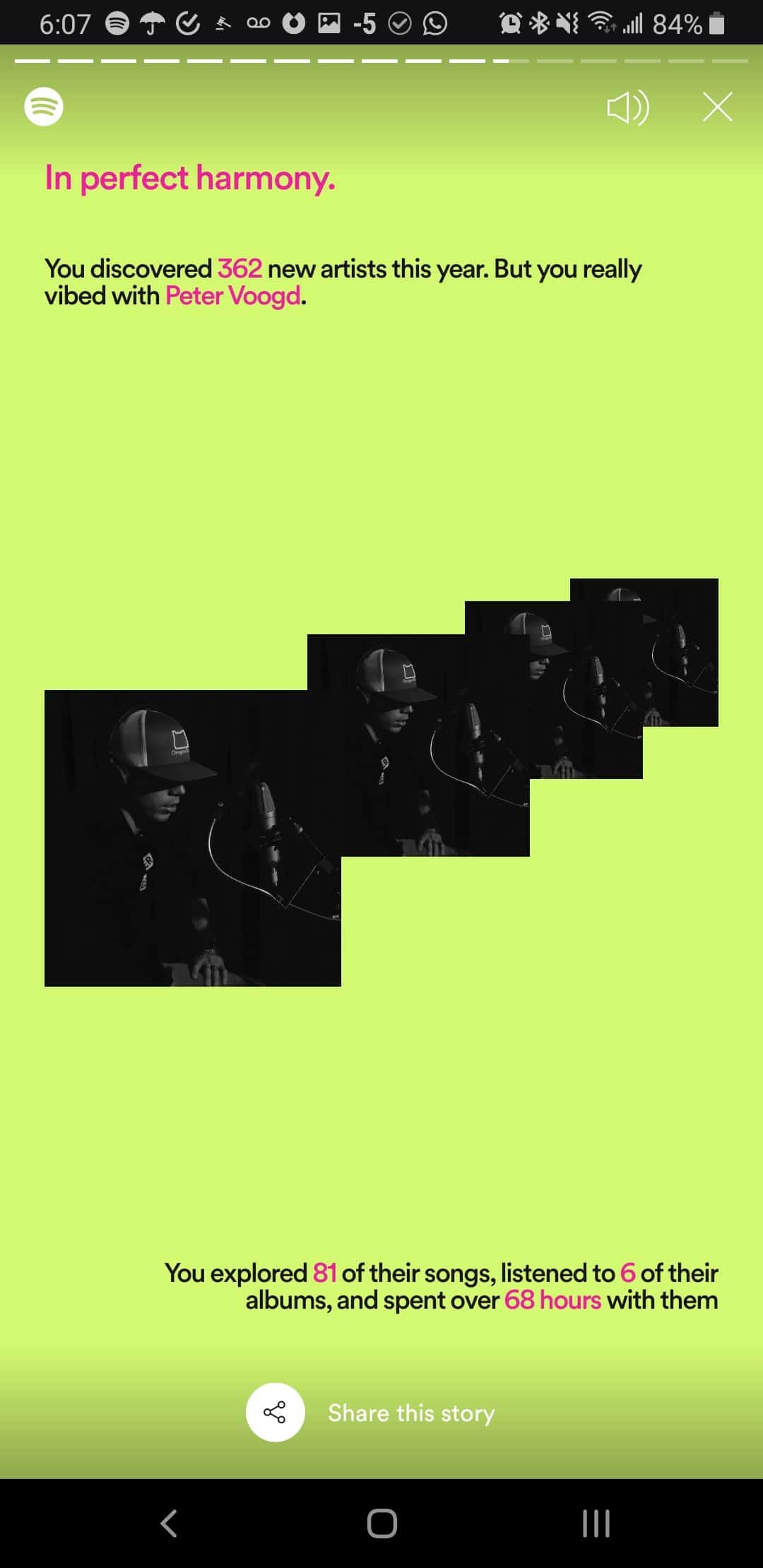 New Artist Most Listened to in 2019 Spotify