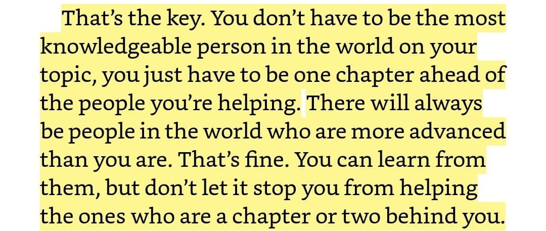 Excerpt from expert secrets by Russel Brunson