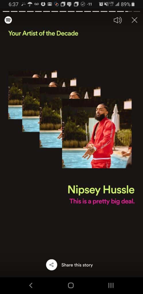 Nipsey Hustle My Artist of the Decade