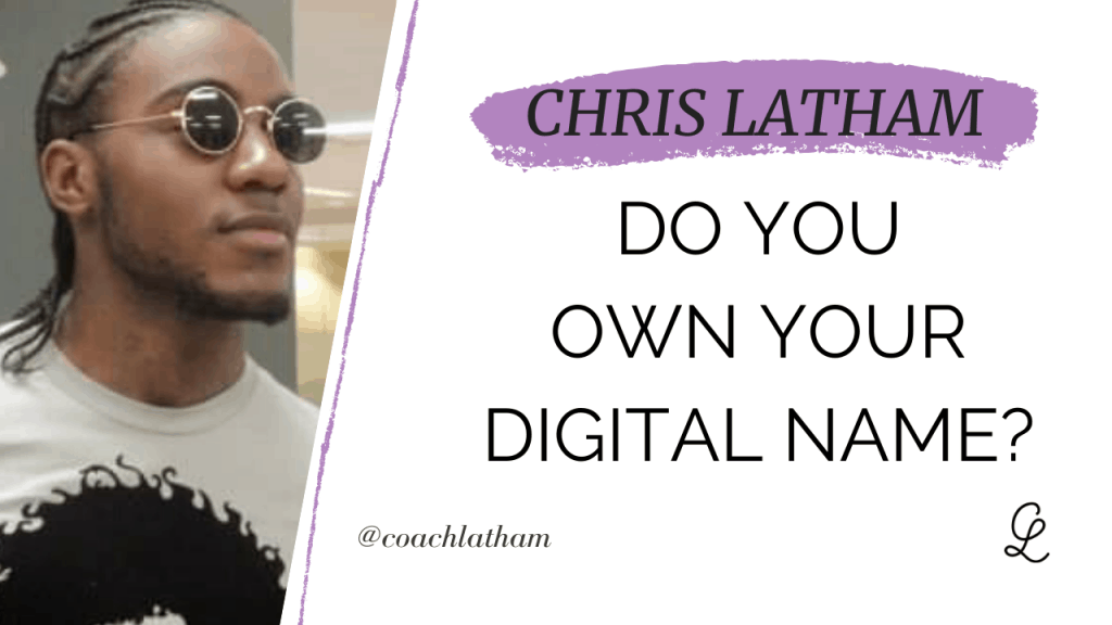 Do You Own Your Digital Name Cover by Chris Latham