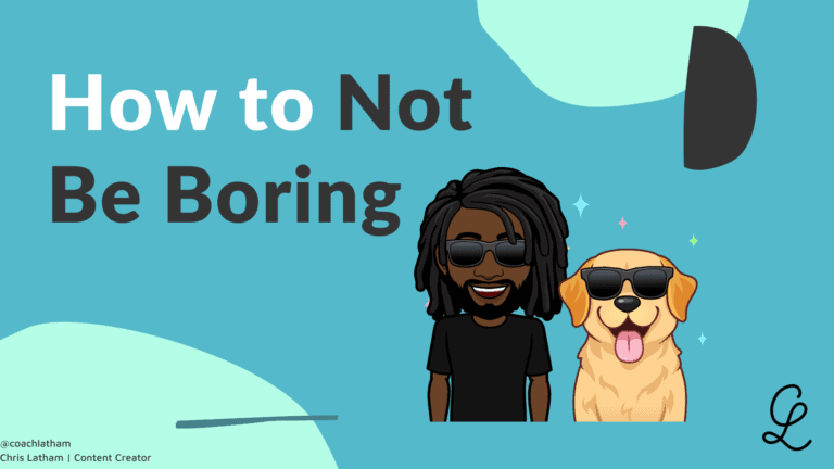 how to not be boring blog cover